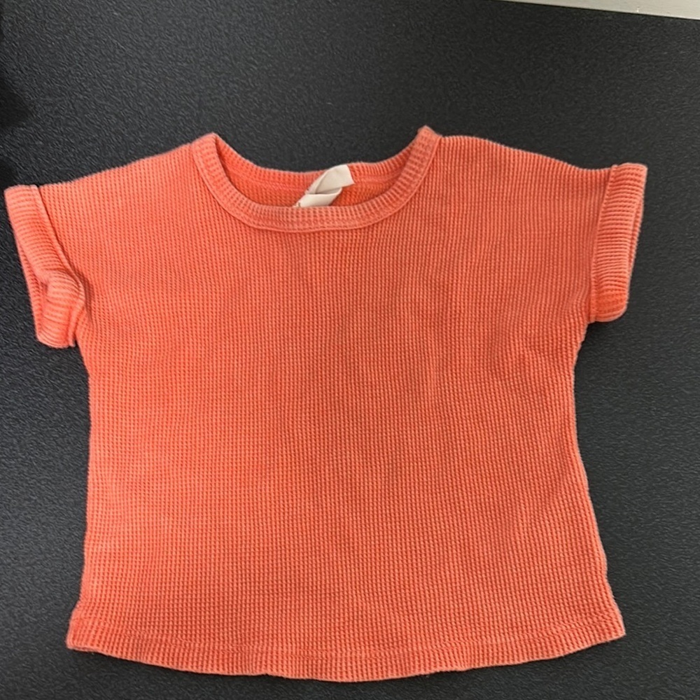 Cat & Jack Orange Short Sleeve Tee